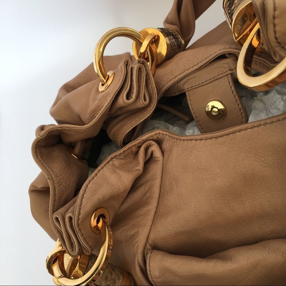 MICHAEL KORS Python Accent Handbag - Picture 6 of 8